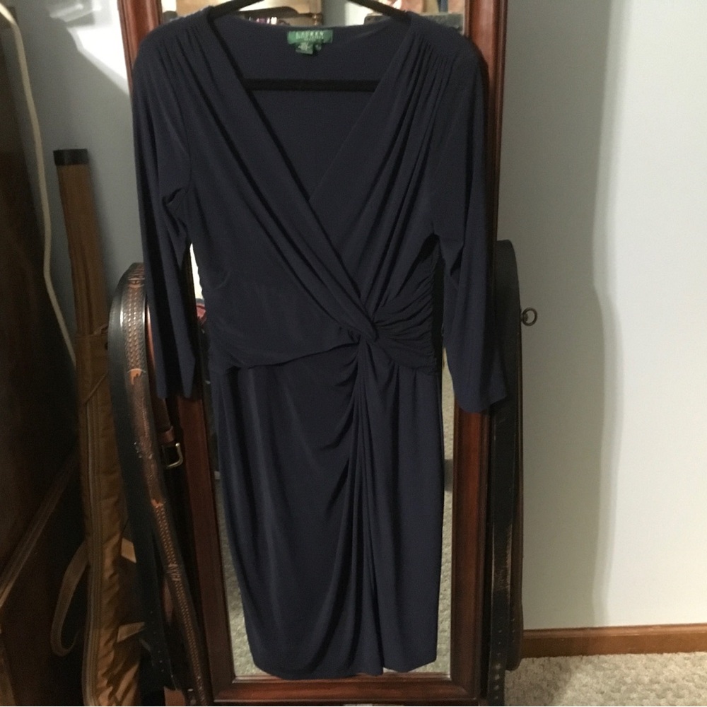 Ralph Lauren Deep Blue Long Sleeve Dress